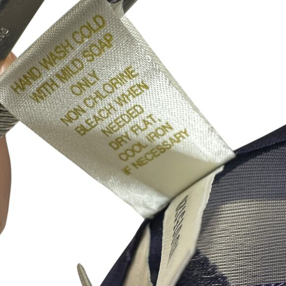 Vintage Victorias Secret Gown Dress Large Sheer Floral 90s Y2K Purple Gold Label - Picture 11 of 11